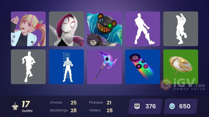 [PC/XBOX/NINTENDO/PSN] 17 skins | | Renzo the Destroyer | Twyn | Paradigm (Reality-659) | Era | Spider-Gwen | Bytes | Meow Skulls MM 31