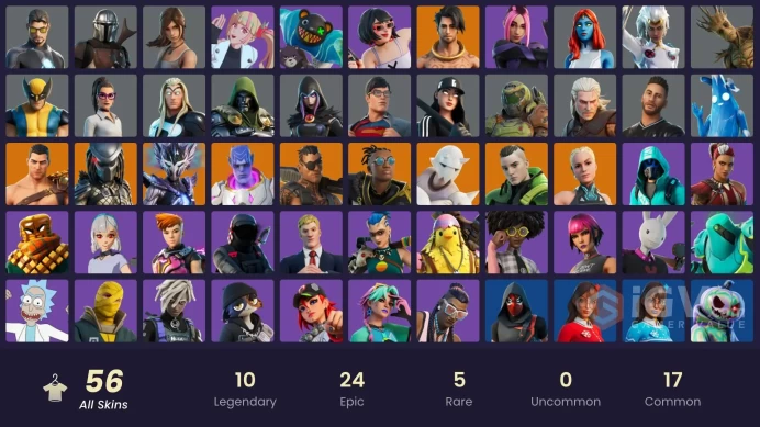 [NINTENDO/PSN/PC]56 skins | Surf Strider | Paradigm (Reality-659) | Menace | Raz | Malik | Spire Assassin | Kymera | Snap CC58
