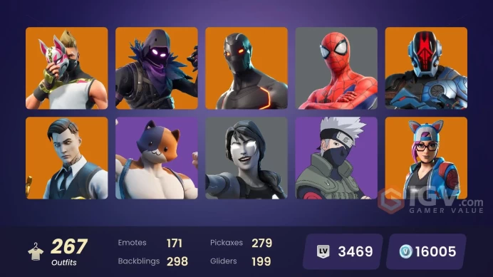 FA - [XBOX/SWITCH/PC] 267 skins | OG STW | Gold Brutus | Gold Midas | Rust Bucket | Laser Pick | Vindertech Elite | Tech Axe | 16005 VB