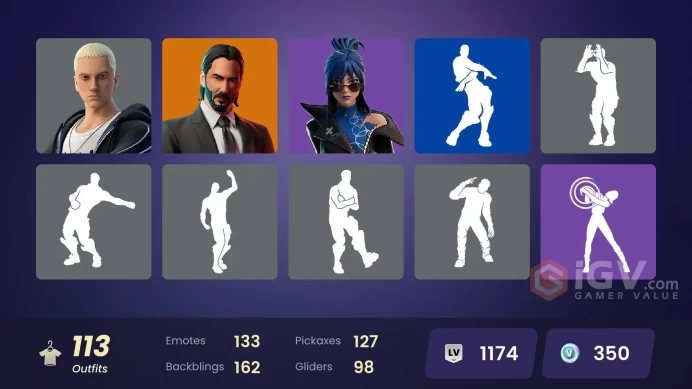 PC/PSN/XBOX/SWITCH 113 SKINS:SUBZERO CRYPTIC,JOHN WICK,LINA SCORCH,DEADPOOL,PEELVERINE,SHURI,EMMA FROST,CARBIDE,MIZUKI,CALAMITY,HADES