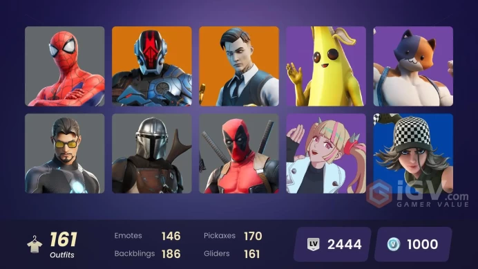 FA - [XBOX/SWITCH/PC] 161 skins | Gold Brutus | Gold Midas | Dummy Supreme | Clutch | Cloud Striker | Grind | Sultura | Heron Stance Hero