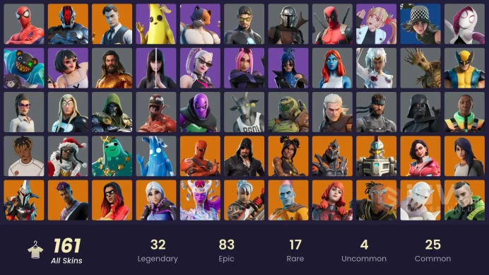 FA - [XBOX/SWITCH/PC] 161 skins | Gold Brutus | Gold Midas | Dummy Supreme | Clutch | Cloud Striker | Grind | Sultura | Heron Stance Hero