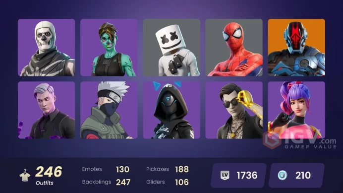 FA - [PSN/XBOX/SWITCH/PC] - 246 skins | Championship Aura | Guile | Sultura | Fixer | Victor Elite | Mecha Cuddle Master | Battle Hound