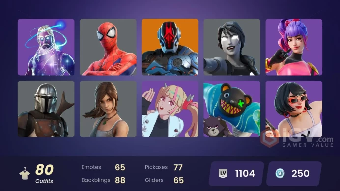 PC/PSN/XBOX/ (80 Skins)-Galaxy (OG)-Electri-claw-FNCS Champion Seeker-Grave Feather-Pass Rush Ranger-FULL ACCESS