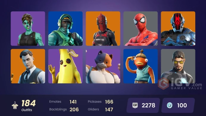 FA - [XBOX/SWITCH/PC] 184 skins | Carbon Commando | Lina Scorch | Trilogy | Fixer | Prodigy | Reflex | Blue Striker | Sultura | Joey