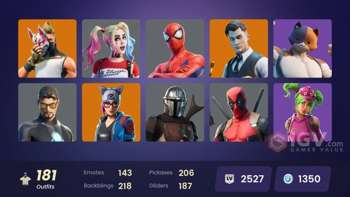 [PC/XBOX/PSN/SWITCH] 181 skins | Jennifer Walters | Arctic Adeline | Shadow Blade Hope | Lara Croft | Vanguard Zadie | Tony Stark | Daigo | 