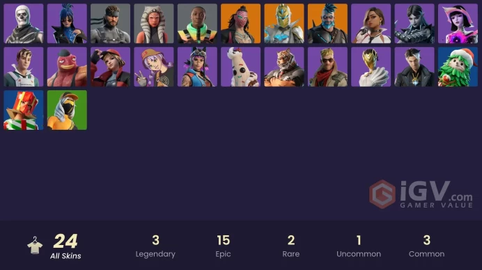 [PC/XBOX/PSN/SWITCH]  24 skins | Spectra Knight | Collector Kado Thorne | Harbinger Armor Omegarok | Ahsoka Tano | Solid Snake