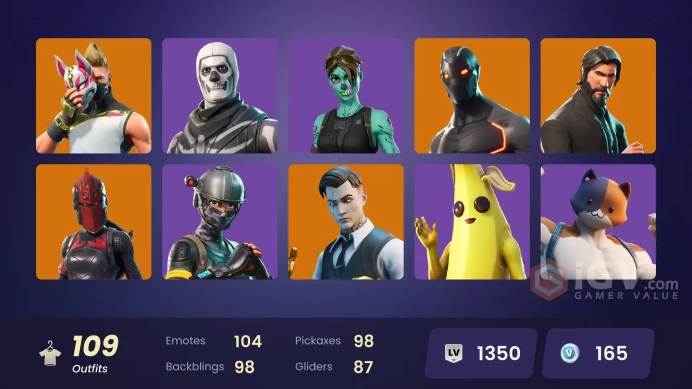 [PSN/XBOX/SWITCH/PC] 109 skins | OG STW | The Reaper | Elite Agent | Take The L | Gold Brutus | Gold Meowscles | Gold Midas | Rogue Agent