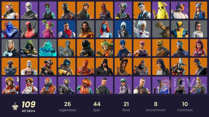 [PSN/XBOX/SWITCH/PC] 109 skins | OG STW | The Reaper | Elite Agent | Take The L | Gold Brutus | Gold Meowscles | Gold Midas | Rogue Agent