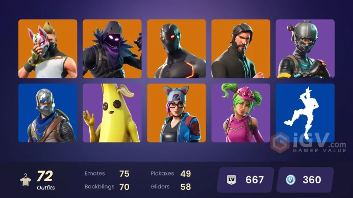 FA - [PSN/SWITCH/PC] 72 skins | OG STW | The Reaper | Blue Squire | Elite Agent | Tech Axe | Take The L | Mako | Son Goku