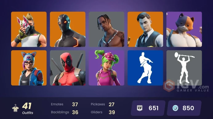 FA - [PSN/XBOX/SWITCH/PC] 40 skins | Travis Scott | Gold Midas | Omega (stage 5) | Valor | Drift | Carbide | Lynx | Zenith | Sentinel