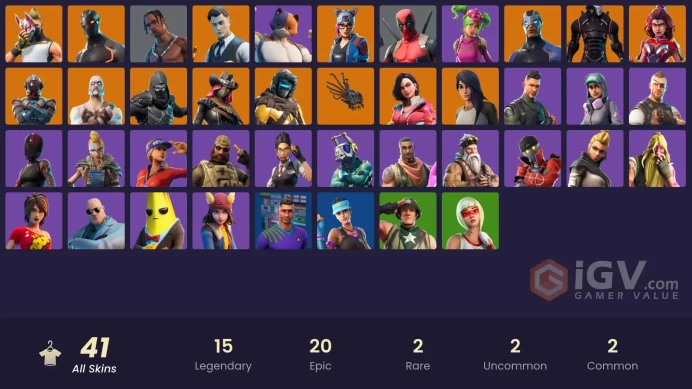 FA - [PSN/XBOX/SWITCH/PC] 40 skins | Travis Scott | Gold Midas | Omega (stage 5) | Valor | Drift | Carbide | Lynx | Zenith | Sentinel