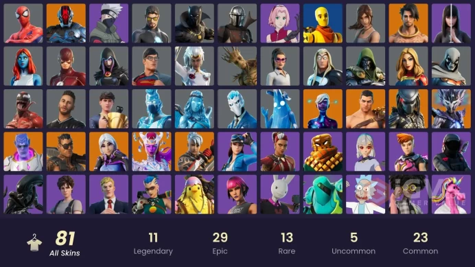  [PC/XBOX/PSN/SWITCH] 81 skins | Kakashi | Sakura | The Champion | Rainbow Racer | Naruto Uzumaki | Sandstone Joey | Raz (Golden)