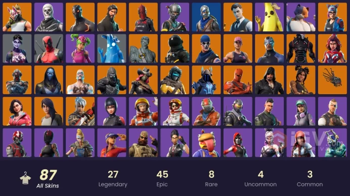 spent126$[/PC/PSN/XBOX/NINTENDO]86 skins | | The Reaper | Blue Squire | Royale Knight | Elite Agent | Omega (stage 5) | Rogue Agent | MidasBB136