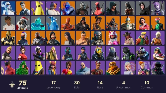 [PC/XBOX/NINTENDO] 75 skins | Peely | Deadpool | Mandalorian | Laugh It Up | Get Griddy | Gold Midas | Point Patroller | Lina Scorch |    max030