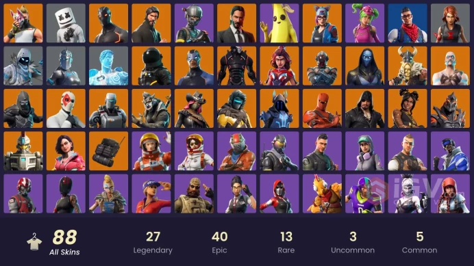 -PC-XBOX-PSN-87 SKIN-The Reaper-Elite Agent-Rogue Agent-John Wick-Drift-Magnus-Omega-Black Widow Outfit-Marshmello-FULL ACCESS-