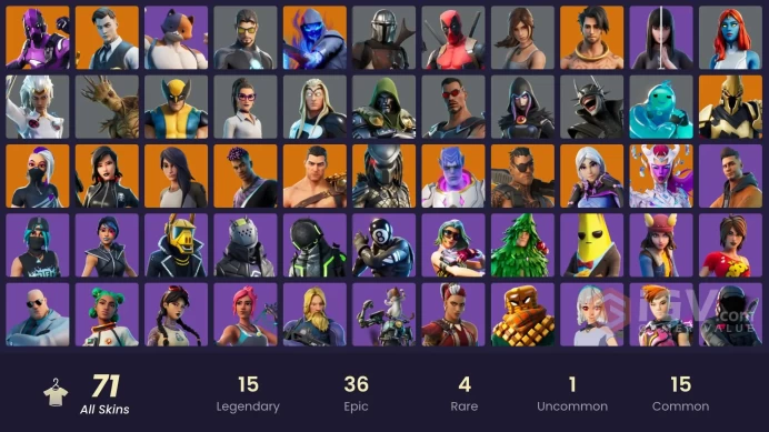 [PC-PSN-XBOX]71 SKIN -CUR 1-Dark Vertex OG-71 SKIN-FULL ACCES-