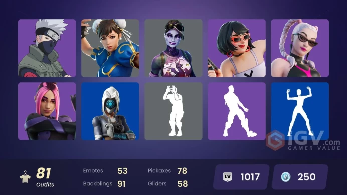 PC/PSN 81 Skins | Chun-Li | Ryu | Nezumi | The Origin | Mizuki | Era | Spectra Knight | Renzo the Destroyer