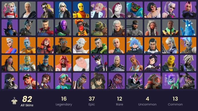 [XBOX/NINTENDO/PSN/PC]82 skins | Mizuki | Renzo the Destroyer | Dynamo Dancer | Peter Griffin | Nezumi | Kado Thorne | Omegarok CC106