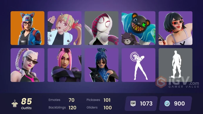 PC/PSN/XBOX/SWITCH 85 SKINS:CALAMITY,TWYN,NEZUMI,MALIK,ZENITH,ERA,THE AGELESS,DIRE,THE ORIGIN,ROX,LYNX,RENZO THE DESTROYER,SENTINEL,