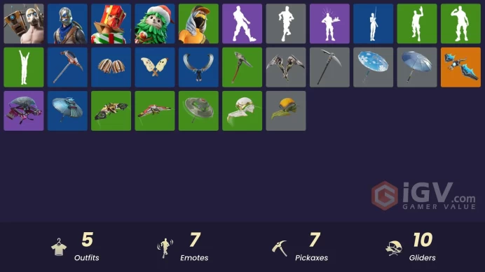 FA - [PSN/XBOX/SWITCH/PC] 5 skins | Blue Squire | Psycho Bandit | Sigil of the Alliance War | Winterfest Bushranger | Holiday Boxy 