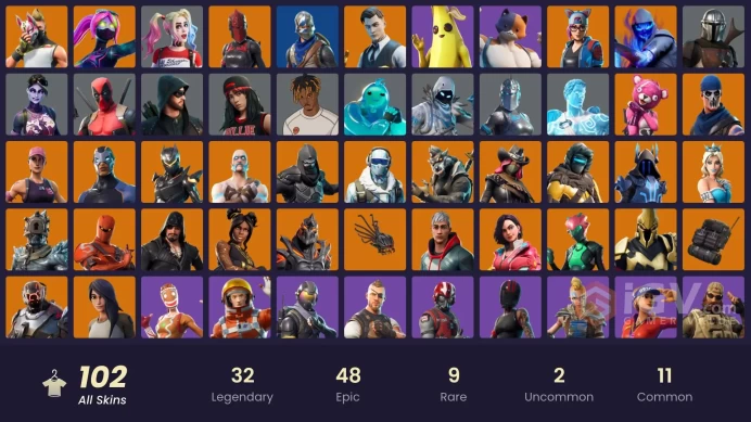 FA - [PSN/SWTICH/PC] 102 skins | OG STW | Blue Squire | Rogue Agent | Rust Bucket | Ol' Woody | Basic Basher | Take The Elf | Fresh