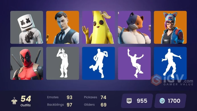 [PC/XBOX/PSN/SWITCH] 54 skins 1700 VB | Gold Midas | Clawz Retro | Neon Wings | Shooting Starstaff | Hot Marat 