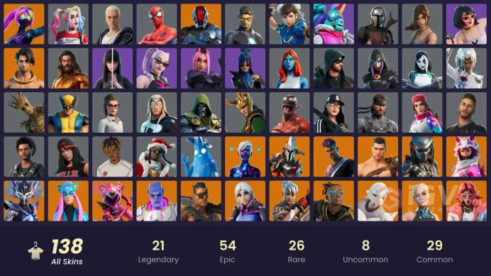 [/NINTENDO/PSN/PC]138 skins | Kata Captain | Tart Tycoon | Torin | Galaxy Scout | Valeria | Alli | Eternal Knight | Malik CC119