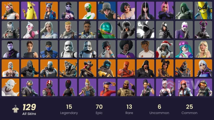 [XBOX/PC]129 skins | Rogue Agent | Pitch Patroller | Torin | Ruin | Lynx | Calamity | Dire | Zenith | Enforcer CC115