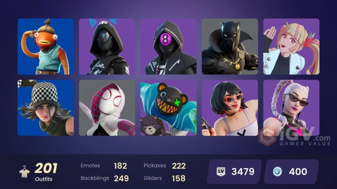 FA - [XBOX/SWITCH/PC] 200 skins | Ol' Woody | Basic Basher | Bird Call | Spectra Knight | Kado Thorne | Inferno | The Ageless | Optimus Prime