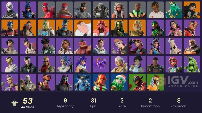 [PC-PSN-XBOX]-53 SKIN-81 PICKAXE-64 EMOTE-74 GLIDERS-FULL ACCESS-
