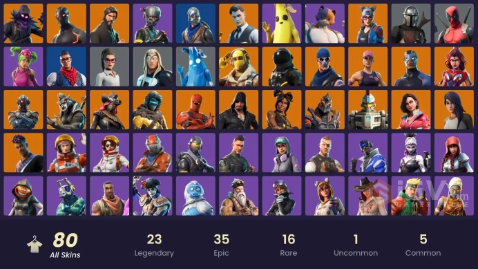 [PC-PSN-XBOX]-80 SKIN-The Reaper-Blue Squire-OG STW-Elite Agent-Royale Knight-Raptor-Omega-Midas-TNTina-Take The L-FULL ACCESS-