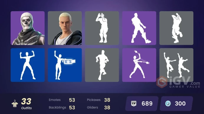 [pc-psn-xbox] -33 SKIN-Championship Aura-Blaze-Joltara-Spectra Knight-Renzo the DestroyerSlim Shady-Skull Trooper-Khaby Lame-Skull Ranger-