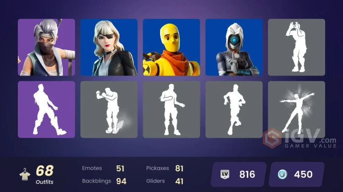 [PC-PSN-XBOX]-68 SKIN-75K V-BUCKS SPEND-Championship Aura-Firebrand-Hana-Snowstrike-Astra-Paradox-Lucky Rider-Focus-FULL ACCESS-CHANGEABLE MAIL