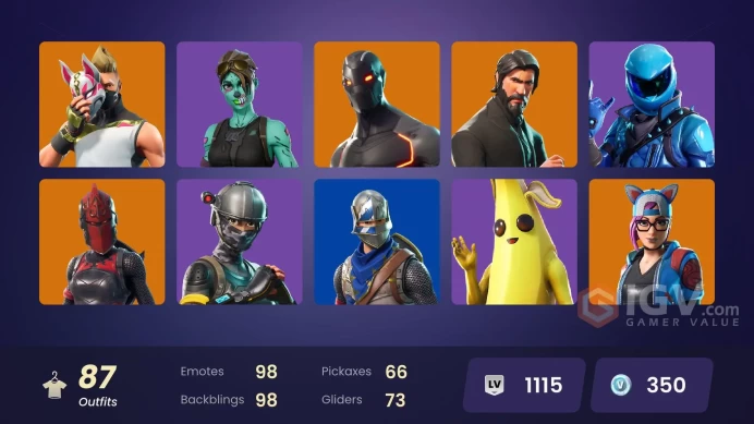 [PC/PSN/XBOX] 87 Skins | OG STW | Take The L | The Reaper | Blue Squire | Royale Knight | Honor Guard|Take The L -FULL ACCESS-