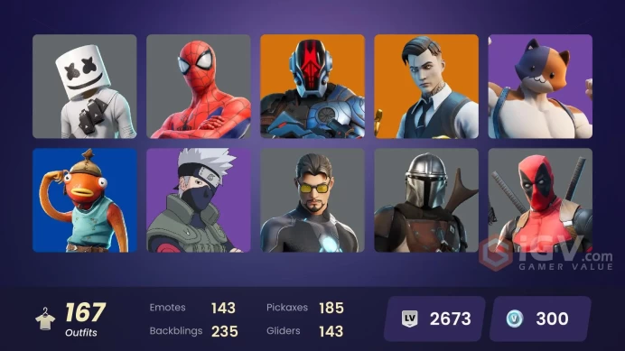 [PC/PSN/XBOX] 167 skins | Master Chief | Gold Brutus | Gold Midas | Lina Scorch | Sultura | Naruto Uzumaki | 300 VB