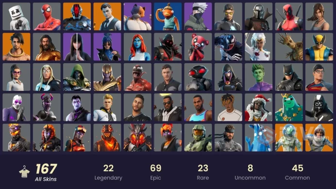 [PC/PSN/XBOX] 167 skins | Master Chief | Gold Brutus | Gold Midas | Lina Scorch | Sultura | Naruto Uzumaki | 300 VB