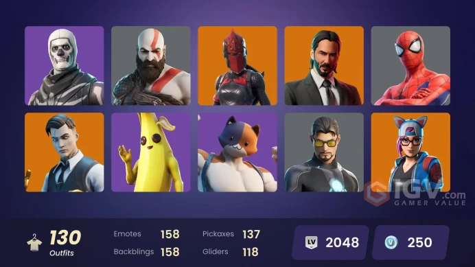 [XBOX/NINTENDO/PSN/PC]130 skins | Kratos | Neo Versa | Gold Midas | Cloud Striker | Prodigy | Red Knight | Lynx | Fusion CC143
