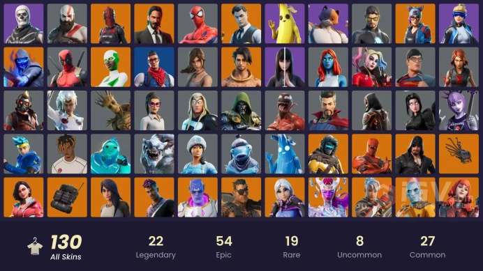 [XBOX/NINTENDO/PSN/PC]130 skins | Kratos | Neo Versa | Gold Midas | Cloud Striker | Prodigy | Red Knight | Lynx | Fusion CC143