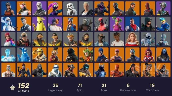 [XBOX/NINTENDO/PC]152 skins | Renegade Raider | The Reaper | Elite Agent | Gold Midas | Gold Brutus | Point Patroller | Prodigy CC123