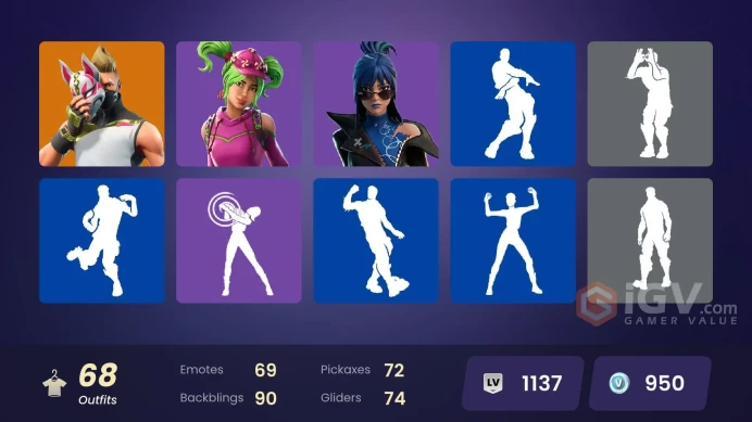 spent 86$ [PC/XBOX/NINTENDO] 68 skins | Blue Striker | Valor | Mizuki ...