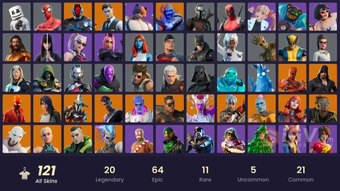 [NINTENDO/PSN/PC]121 skins | Mike Lowrey | Ronin | Twyn | Fade | Eternal Knight | Joey | Fusion | Blackheart | The Origin CC138
