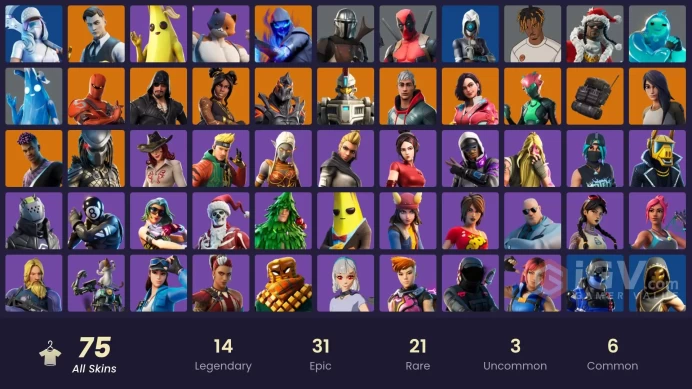 [PC/XBOX/PSN/SWITCH] 75 skins | Gold Midas | Gold Brutus | Explorer Emilie | Carbon Commando | Sultura | Cloud Striker | Carbon Pack