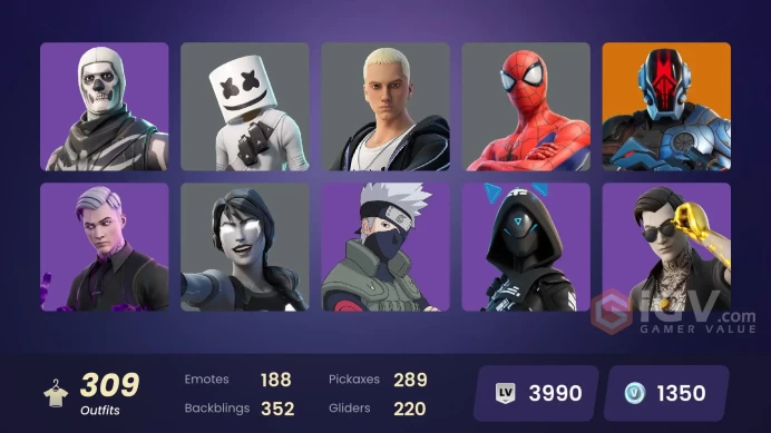 [PC/XBOX/PSN/SWITCH] 309 skins | Eddie Brock | Black Adam | Shady Doggo | Victor Elite | Battle-Tested | The Ageless Champion | Head (Droopy) 
