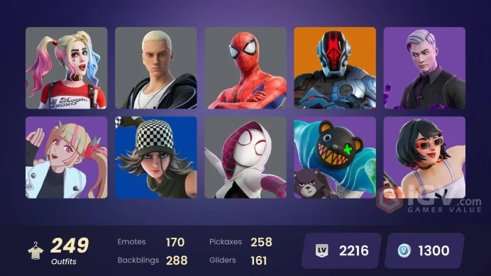 [PC/PSN/XBOX] 249 skins | Omegarok | Peter Griffin | Kado Thorne | Snap | Twyn | Spectra Knight | Joey | The Origin | 1300 VB