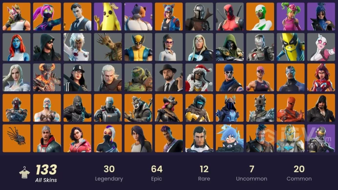 400$ Spent [PC/XBOX] 133 skins | OG STW | Jules | Peely | Deadpool | Dynamo | Galaxia | Mystique | Renee | Mandalorianmssh511