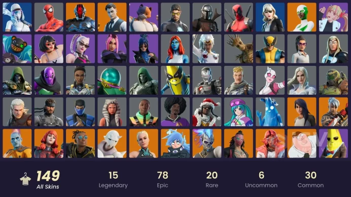 [PC/PSN] 149 skins | Gold Midas | Lina Scorch | Fixer | Point Patroller | Renee | Andre | Cloud Striker | 0 VB