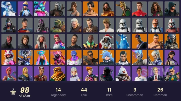 200$ Spent [PC/XBOX] 98 skins | Jules | Obi-Wan Kenobi | Jabba Switchway | Star Wand | Anakin Skywalker | Eren Jaegermssh534