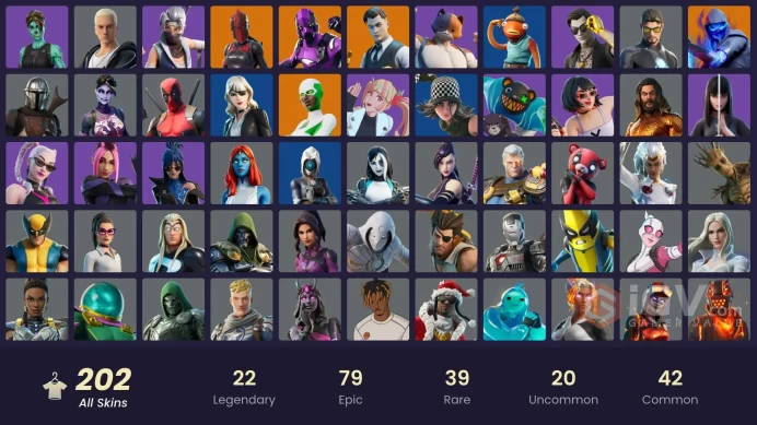 [PC/XBOX] 202 skins | Dark Vertex | Gold Midas | Gold Brutus | Menace (Challenger Menace - Flame)mssh579