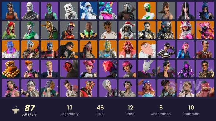 [PC/PSN/XBOX/NINTENDO]87 skins | Renegade Raider | Vi | Spectra Knight | Midas Rex | Era | Predator | Kymera | Optimus Prime MM 65